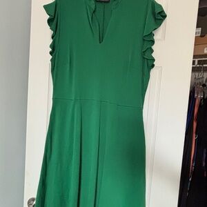 New York & Company Vibrant Green Midi Dress